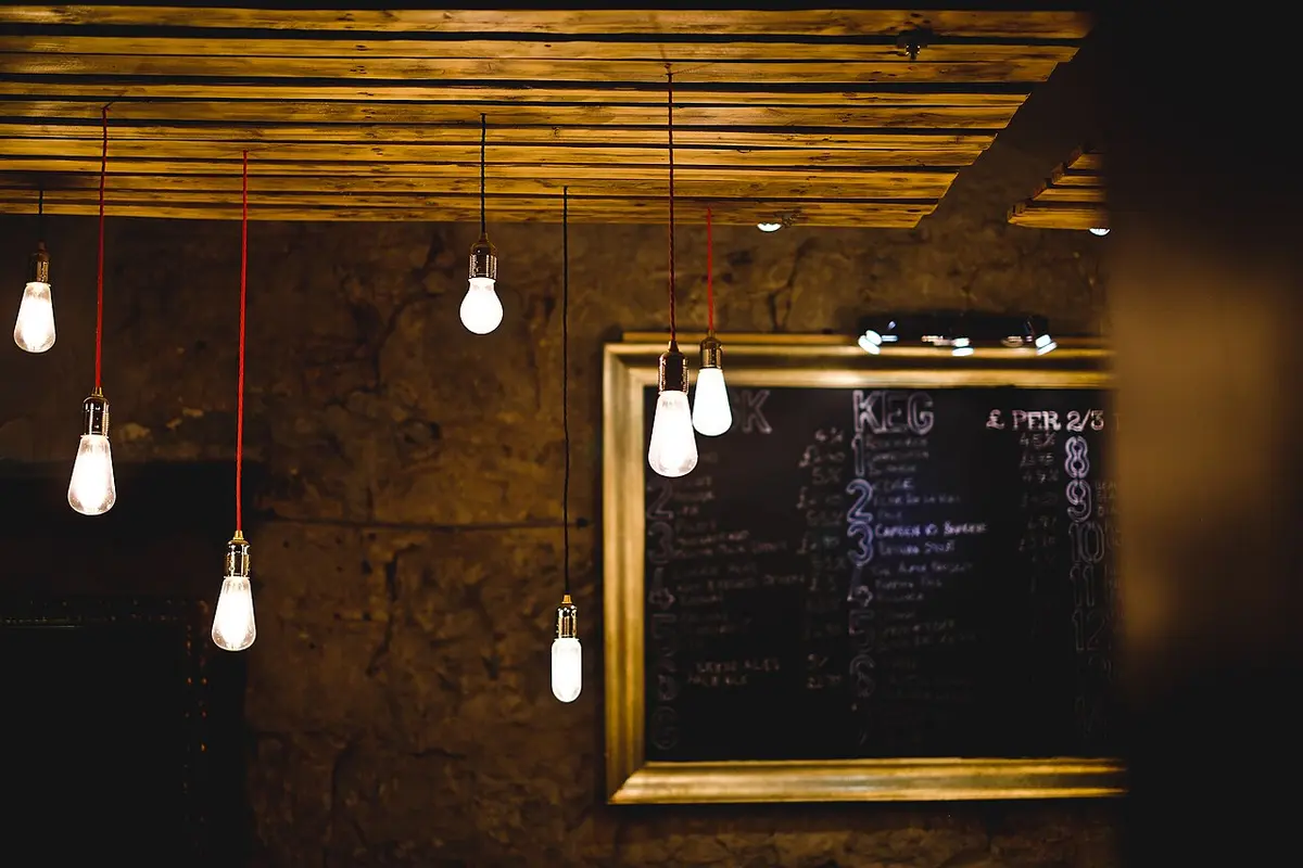 A menu board